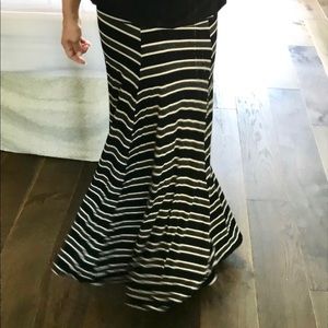 Maxi Fold Over Waist Skirt